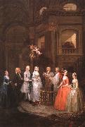 William Hogarth The Wedding of Stephen Beckingham and Mary Cox oil painting artist